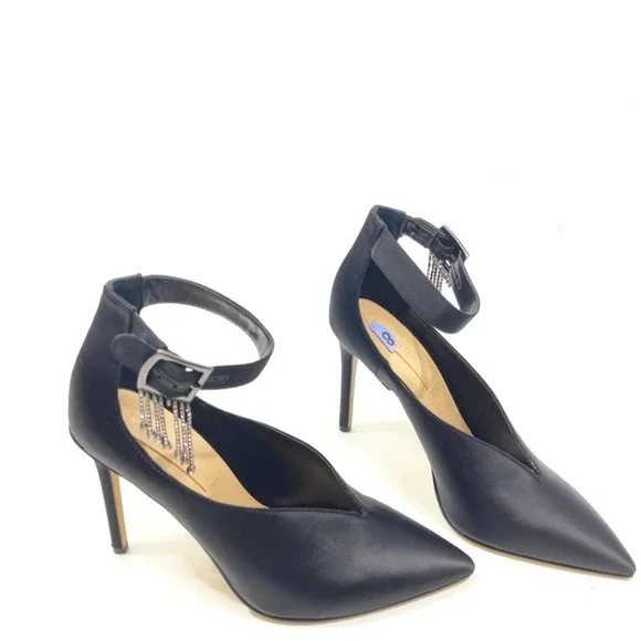 NEW Vince Camuto Greer Rhinestone Black Pump 8 - Picture 3 of 9